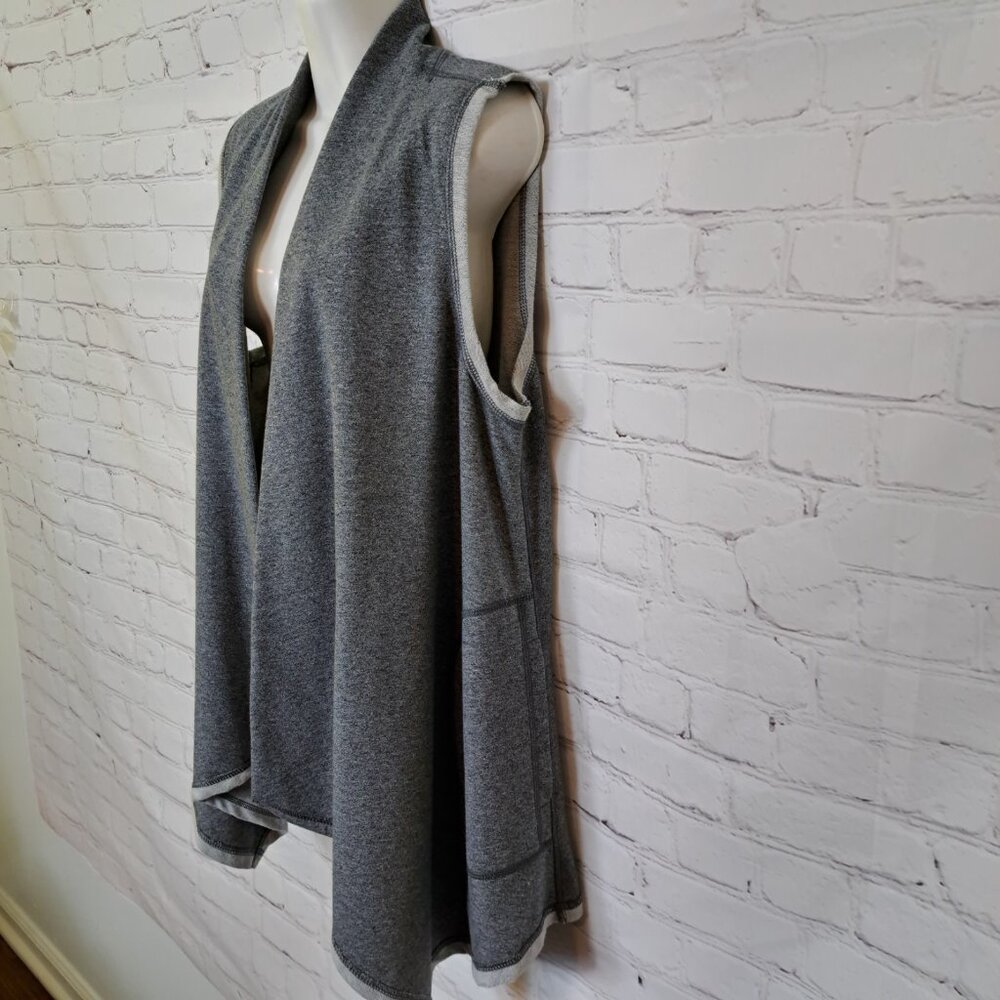 Ruby Rd. Asymmetrical Open Front Sleeveless Cardigan Size Small - Picture 2 of 10